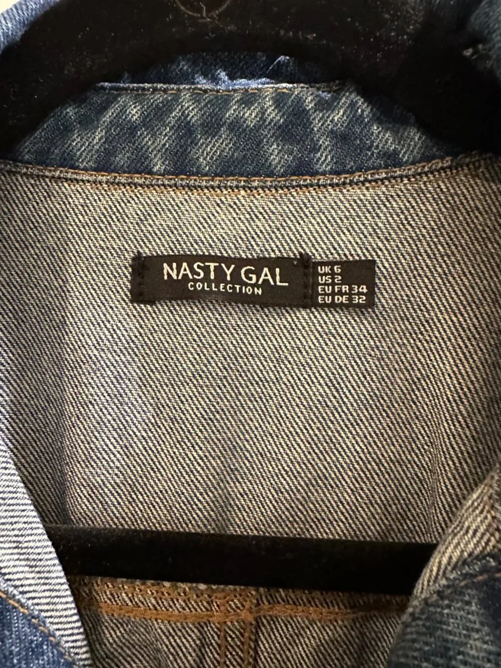 Nasty Gal Denim Jumpsuit Boilersuit, US 2 - Picture 6 of 6